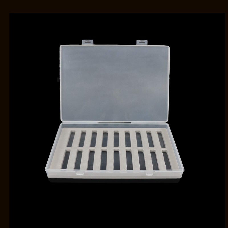 Aventik Super Large Capacity Fly Boxes Slim Foam Clear Lid PP Collection Fishing Boxes Competition Fishing Hook Tackle Boxes(24MB) - Image 1